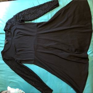 Long sleeve skater dress